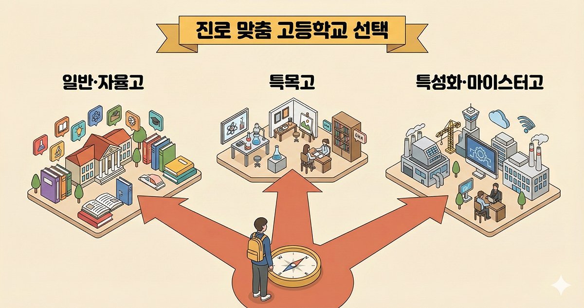 [2022 개정] 고등학교 유형 3가지 완벽 비교 : 내 아이 진로는 어디로?